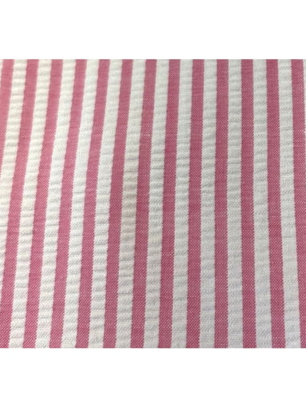Pink White Striped Cotton Fabric 17x44" Sewing Quilting Crafting